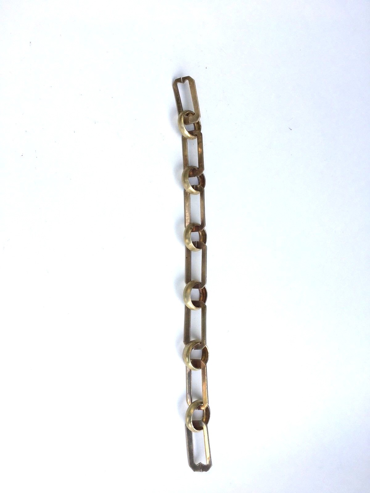 Rectangle Un-Welded Link Solid Brass Lamp Chain 1 5/8\