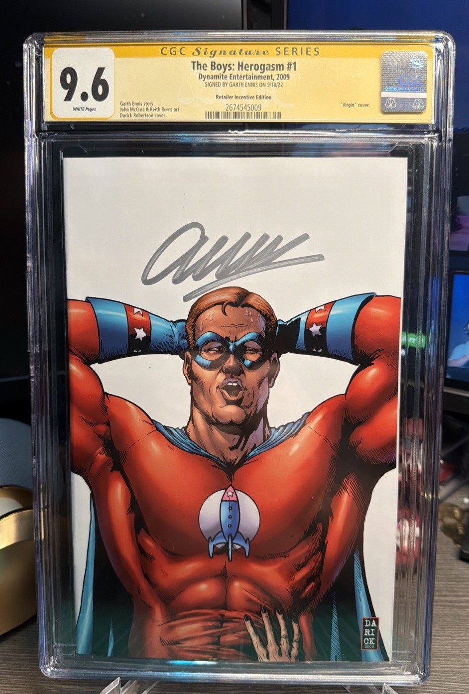 The Boys: Herogasm #1 - CGC 9.6 - Signed ENNIS 1:15 - 1st App of Soldier Boy