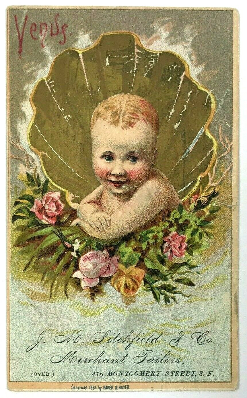 1884 Venus Baby JM Litchfield Military Navy Goods Montgomery St San Francisco CA
