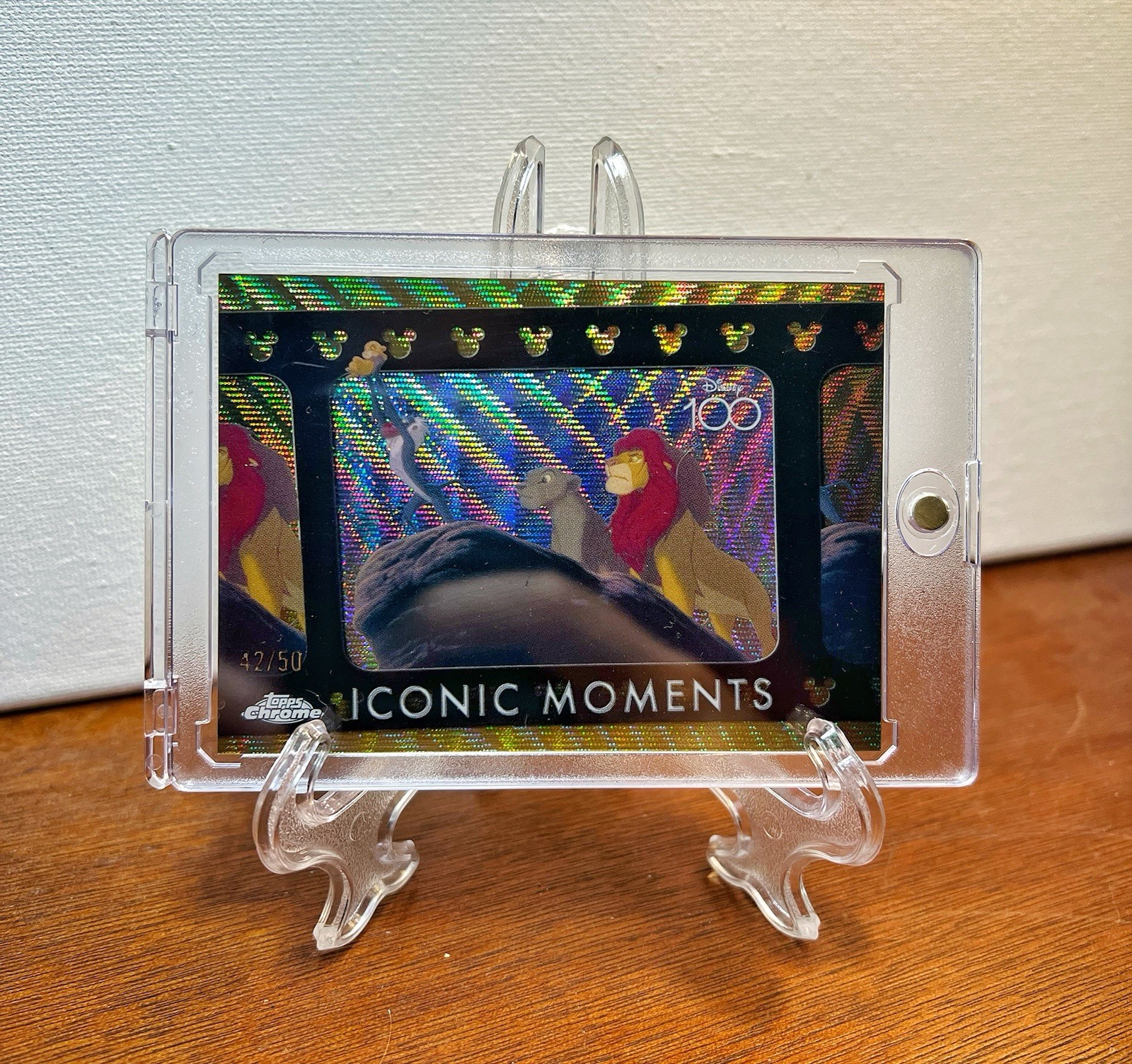 2023 Topps Chrome Disney 100 The Circle of Life  Lion King Moments Gold Wave /50