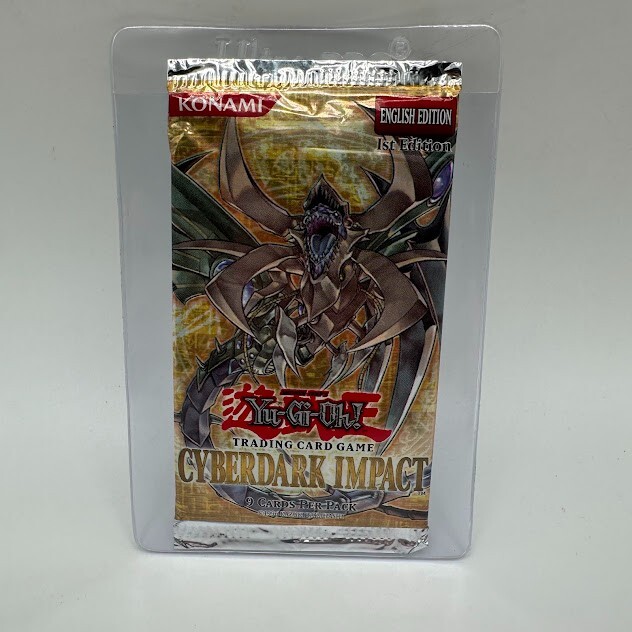 Yugioh Konami Cyberdark Impact 1st Edition Booster Pack Factory Sealed English