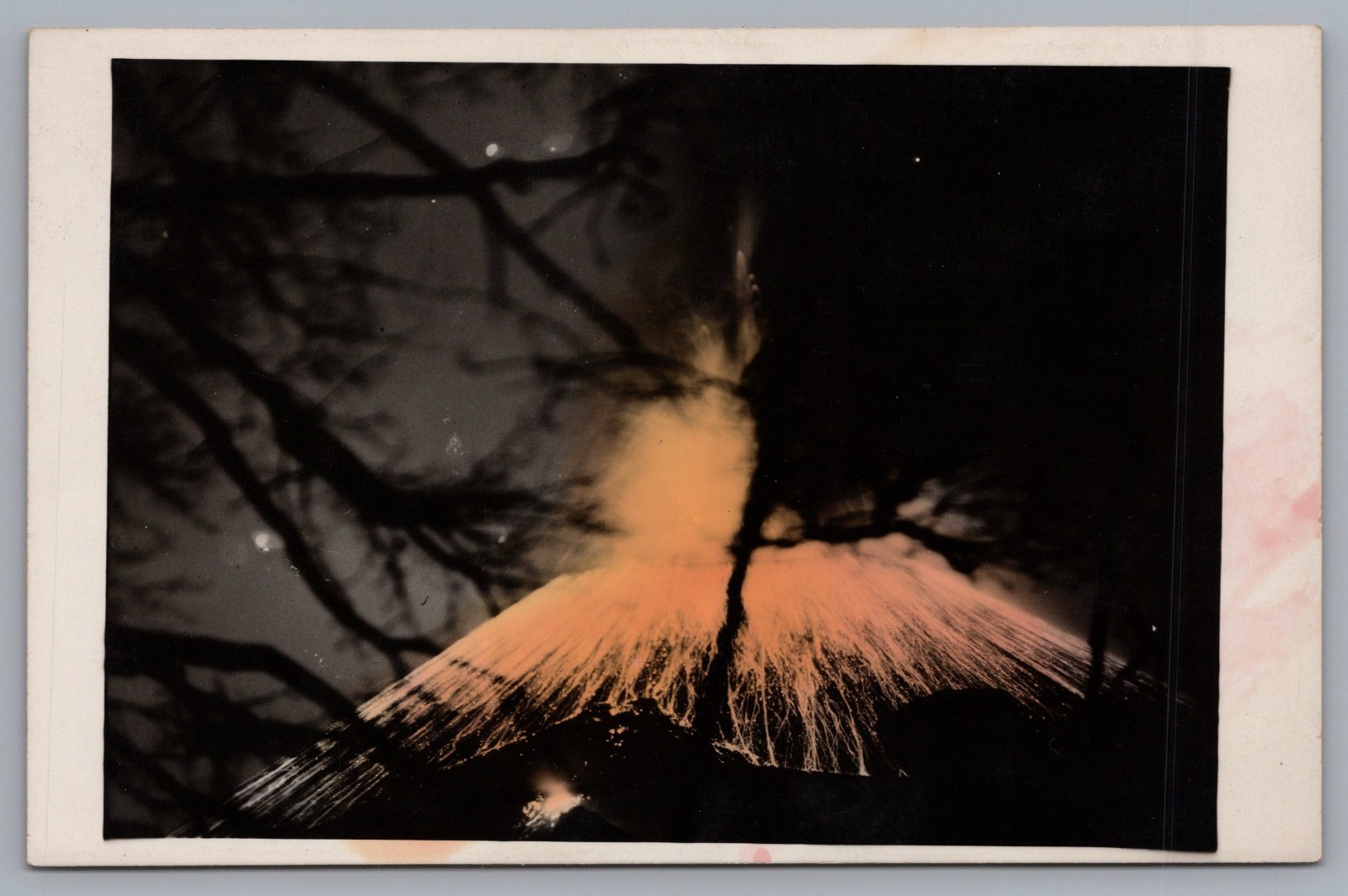 Eruption Of Paricutin Volcano Mexico RPPC Real Photo Postcard