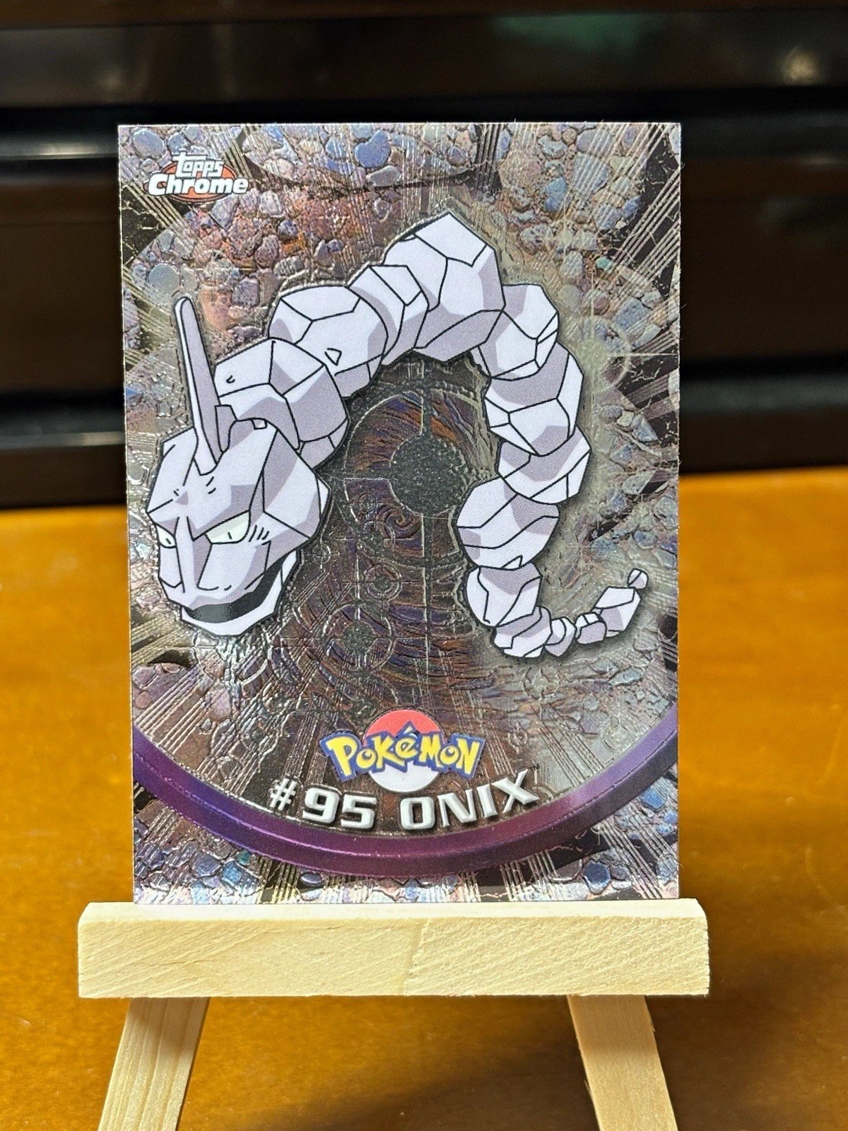 2000 Topps Chrome Pokémon TV Animation Edition #95 Onix Trading Card