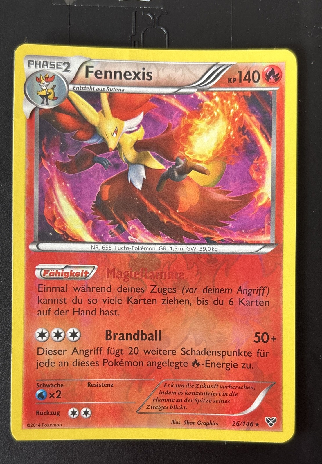 Fennexis- Delphox 26/146 XY Reverse Holo