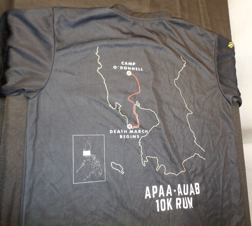 DISCONTINUED 2024 APAA-AUAB BATAAN DEATH MARCH RUN OFFICIAL SHIRT BLACK MEDIUM