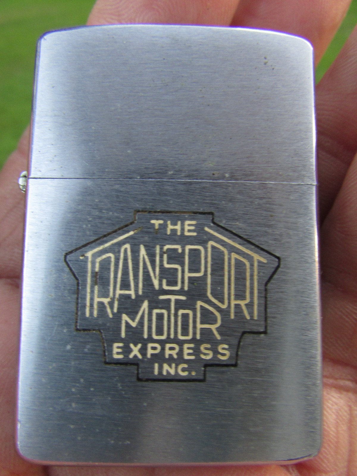 Vintage 1963 Zippo TMX Transport MOTOR Express ADVERTISING Lighter Bradford PA 