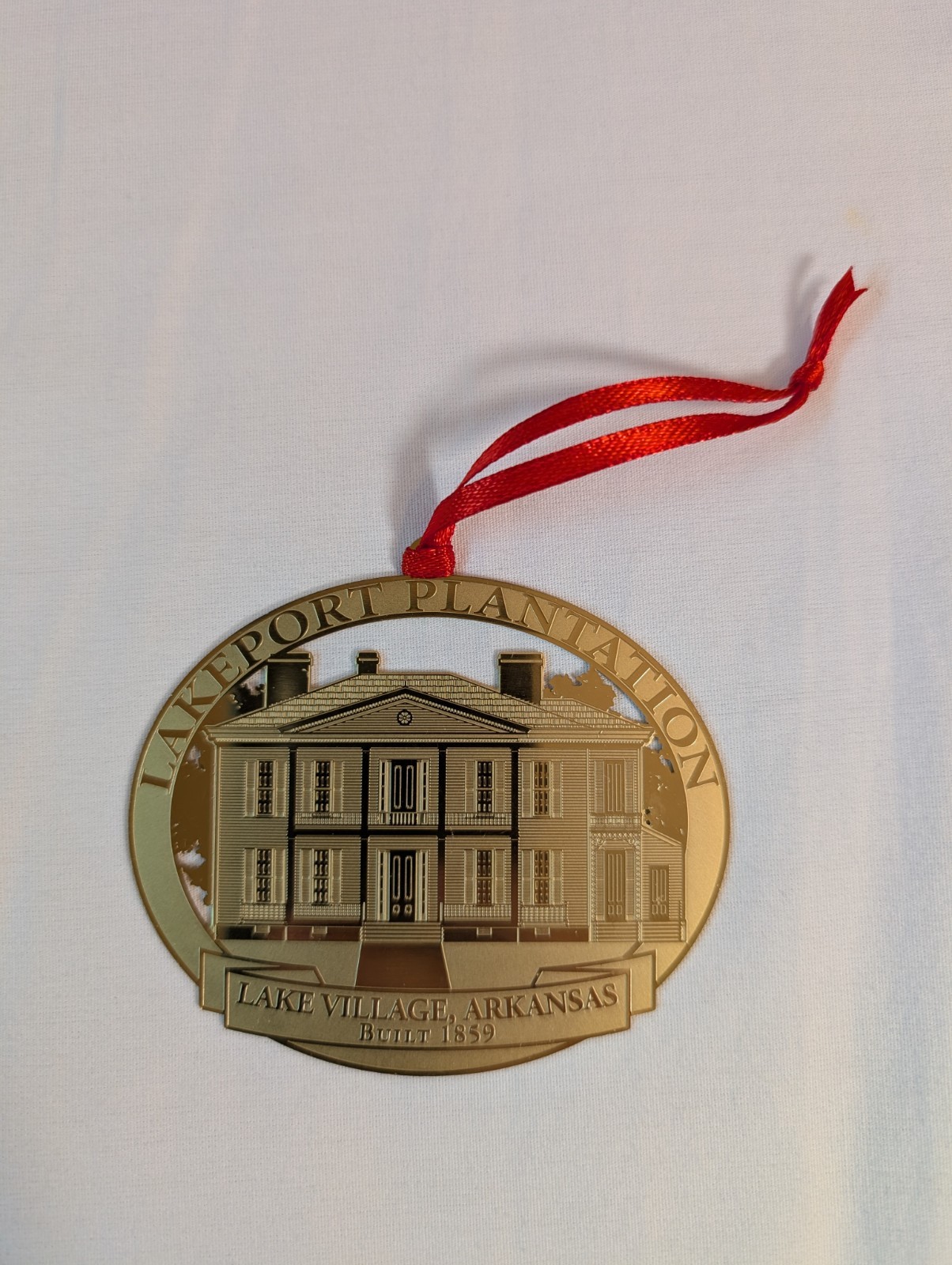 Lakeport Plantation Ornament Brass Arkansas 1859 Lake Village Historic Used