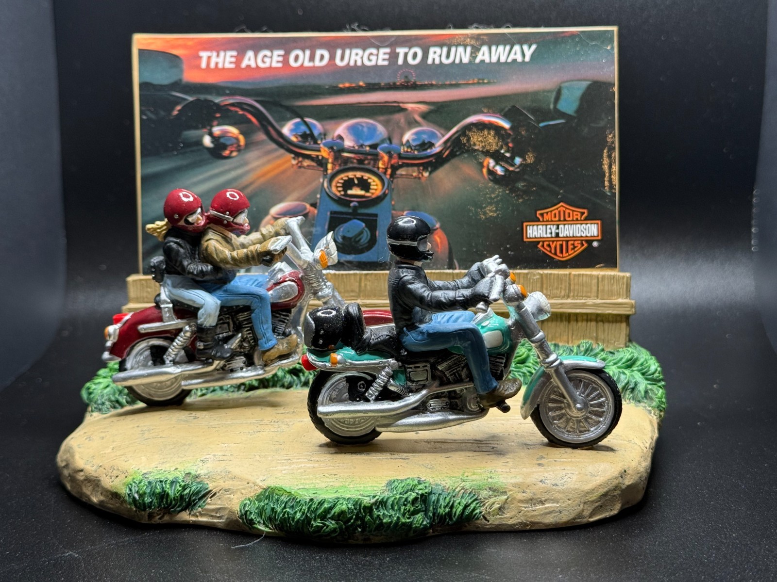 1997 Harley-Davidson The Age Old Urge to Run Away Limited Edition Figurine w/Box