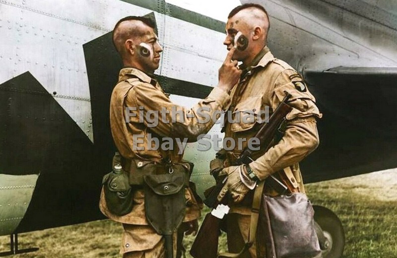WW2 Picture Photo 101st airborne division D day, Paratrooper 5851