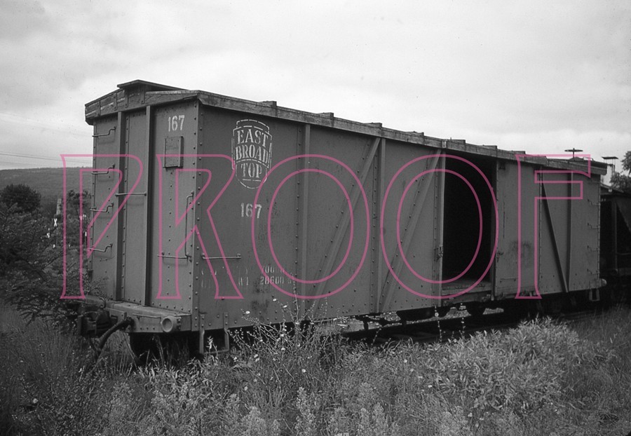 East Broad Top (EBT)  Steel Outer-Braced Boxcar 167 - 8x10 Photo