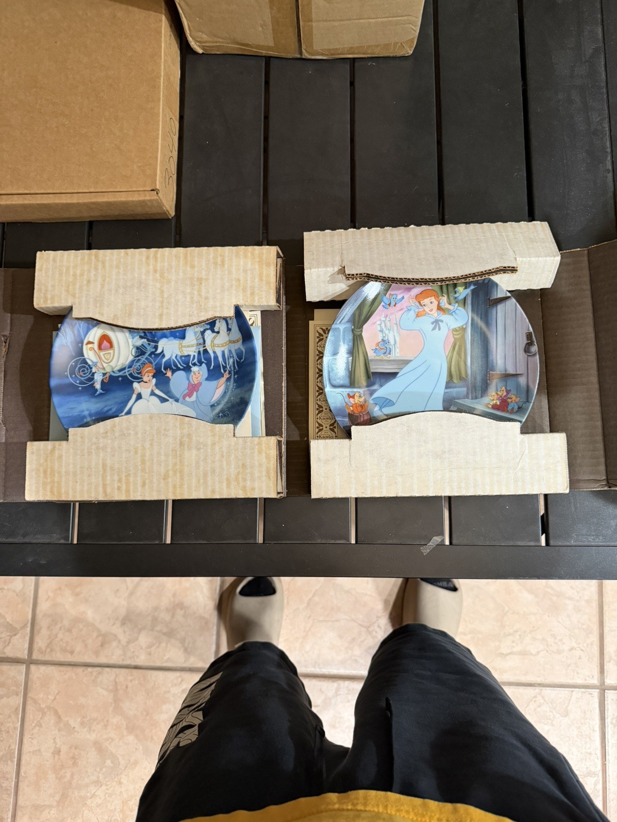 VINTAGE DISNEY Knowles Cinderella Collector Plates Lot 1988-1989 Bibbidi Dream🔥