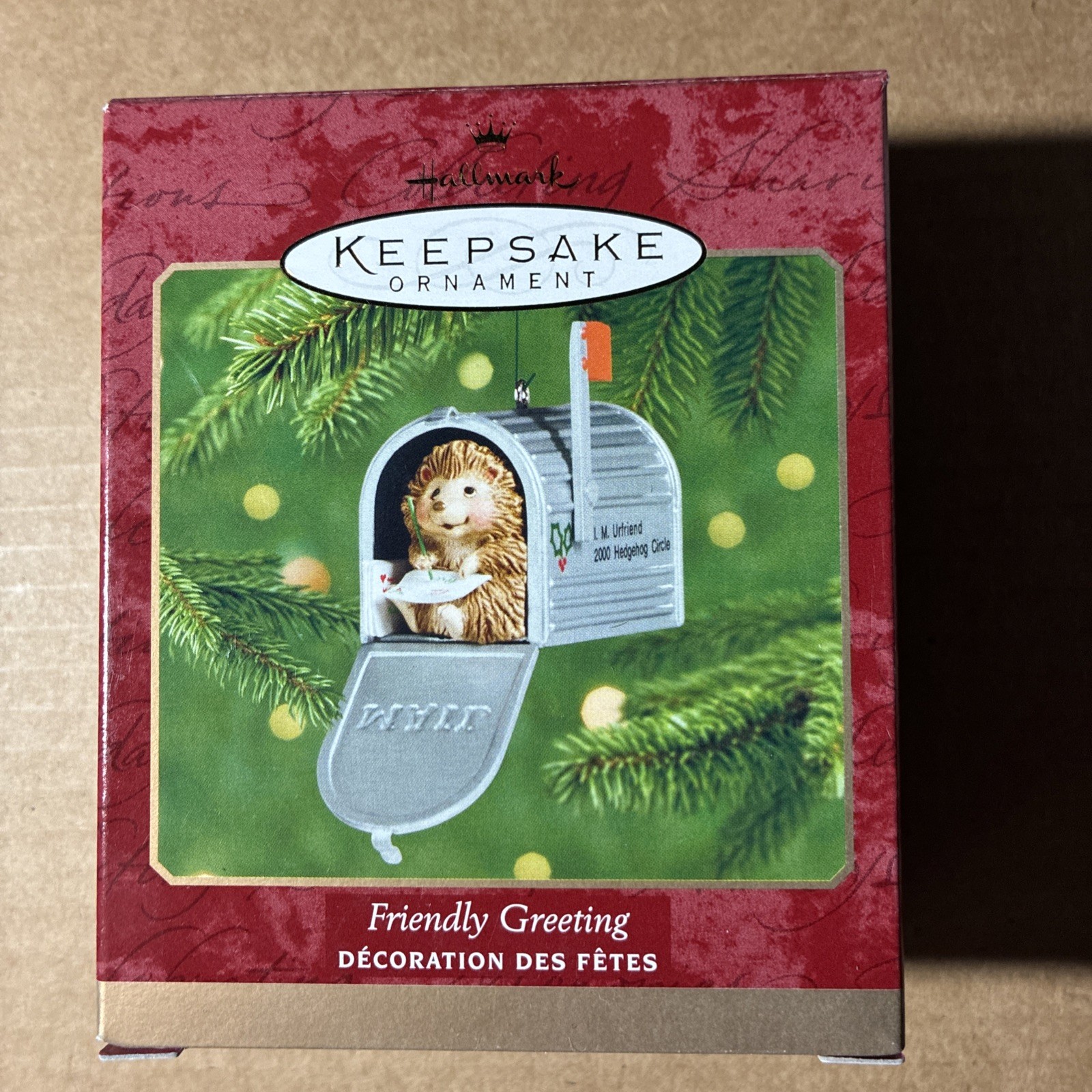 Hallmark Keepsake Ornament Friendly Greeting 2000 New in Box