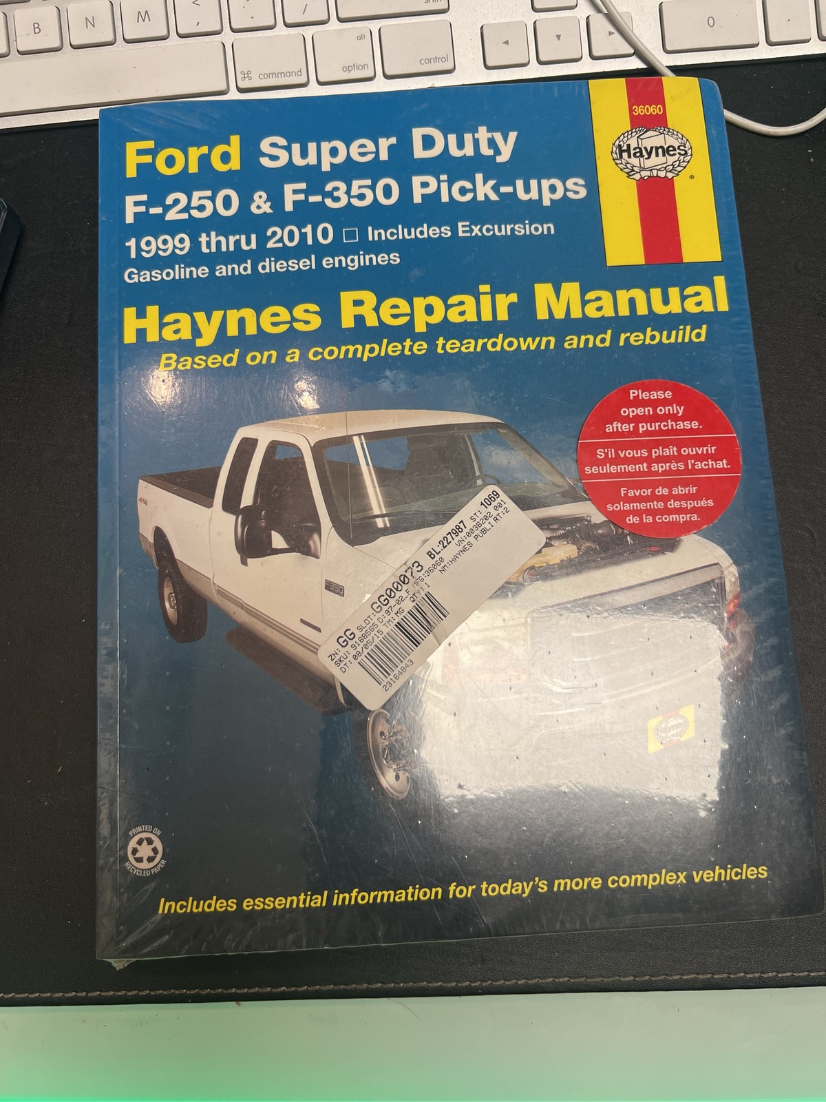 Haynes Repair Manual Ford Super Duty F-250 F-350 Excursion 1999-2010
