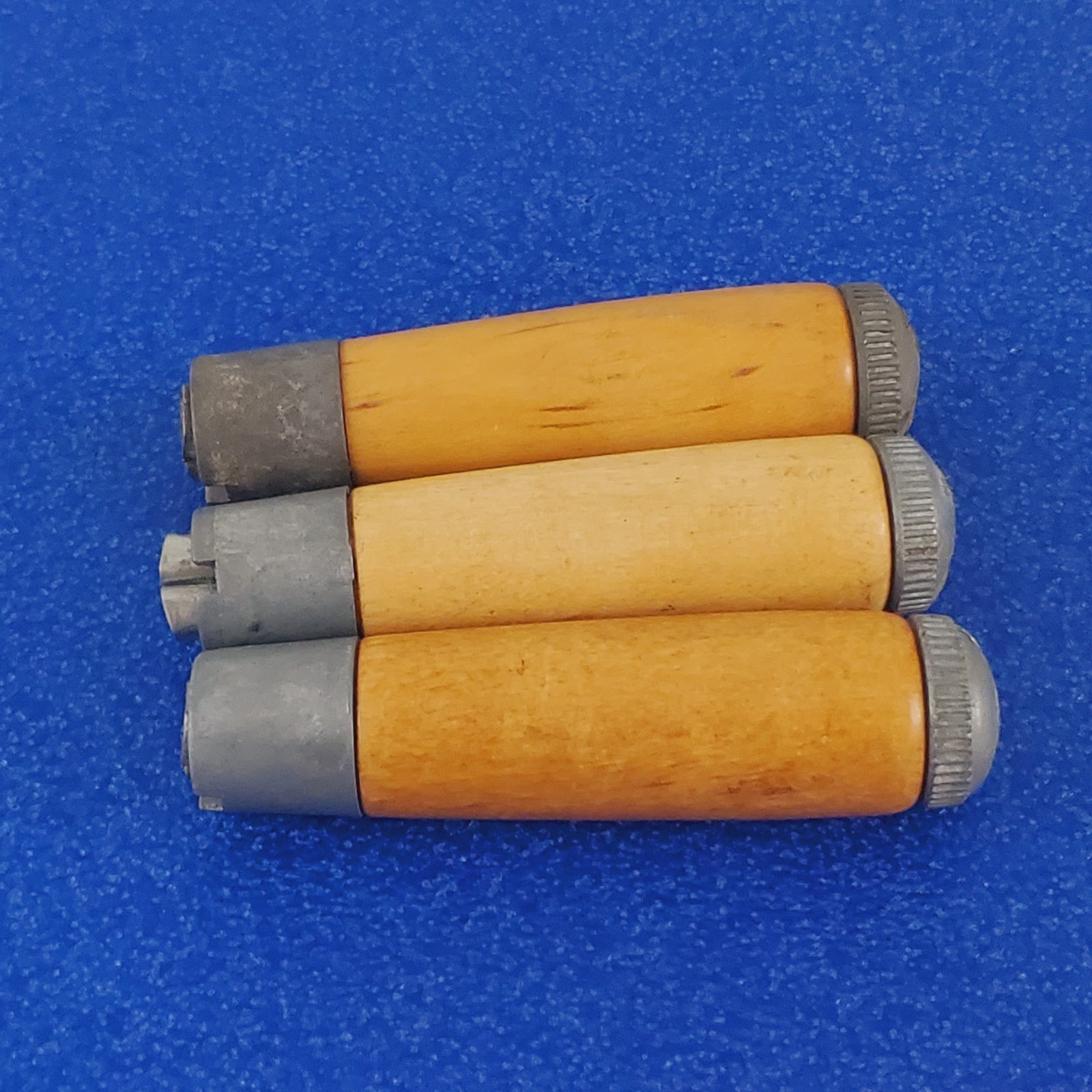 (3-Pack) Vintage Lutz File & Tool Co. #11 Wood File Handles Classic American Lot
