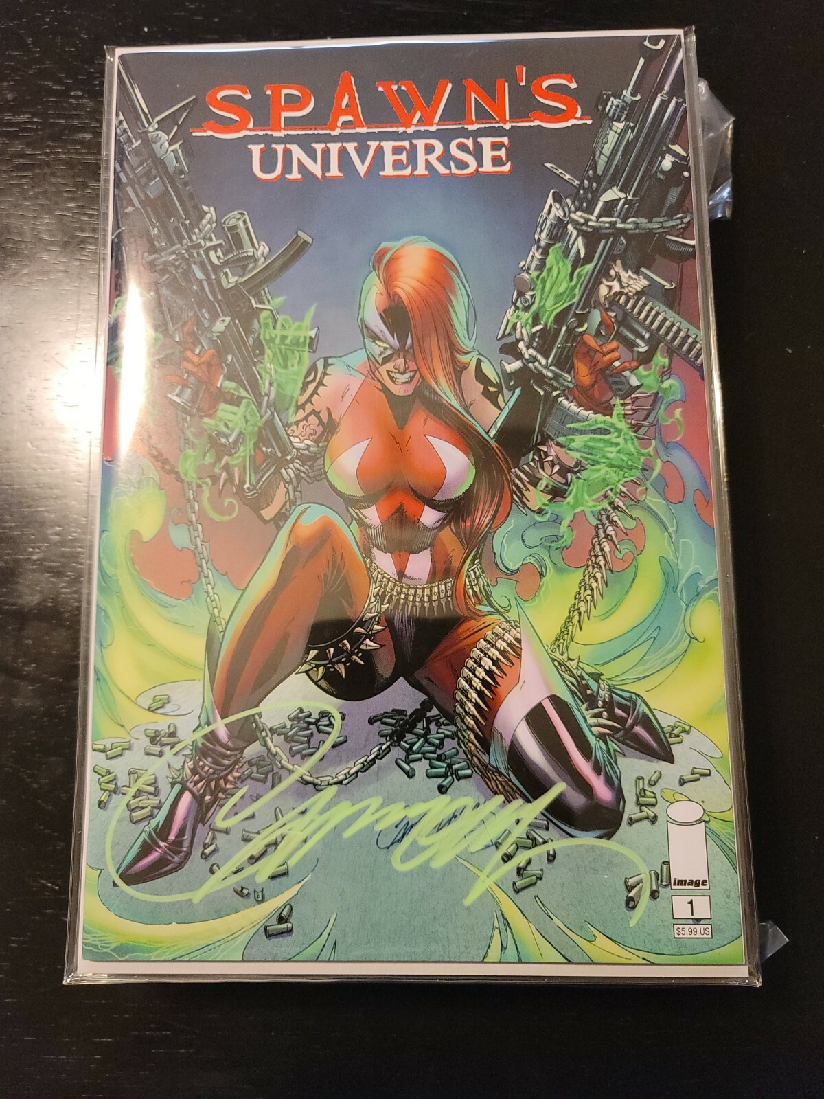 Spawn's Universe #1  . CAMPBELL'S COMPLETE VARIANT SET A-D SIGNED W/COA MT 