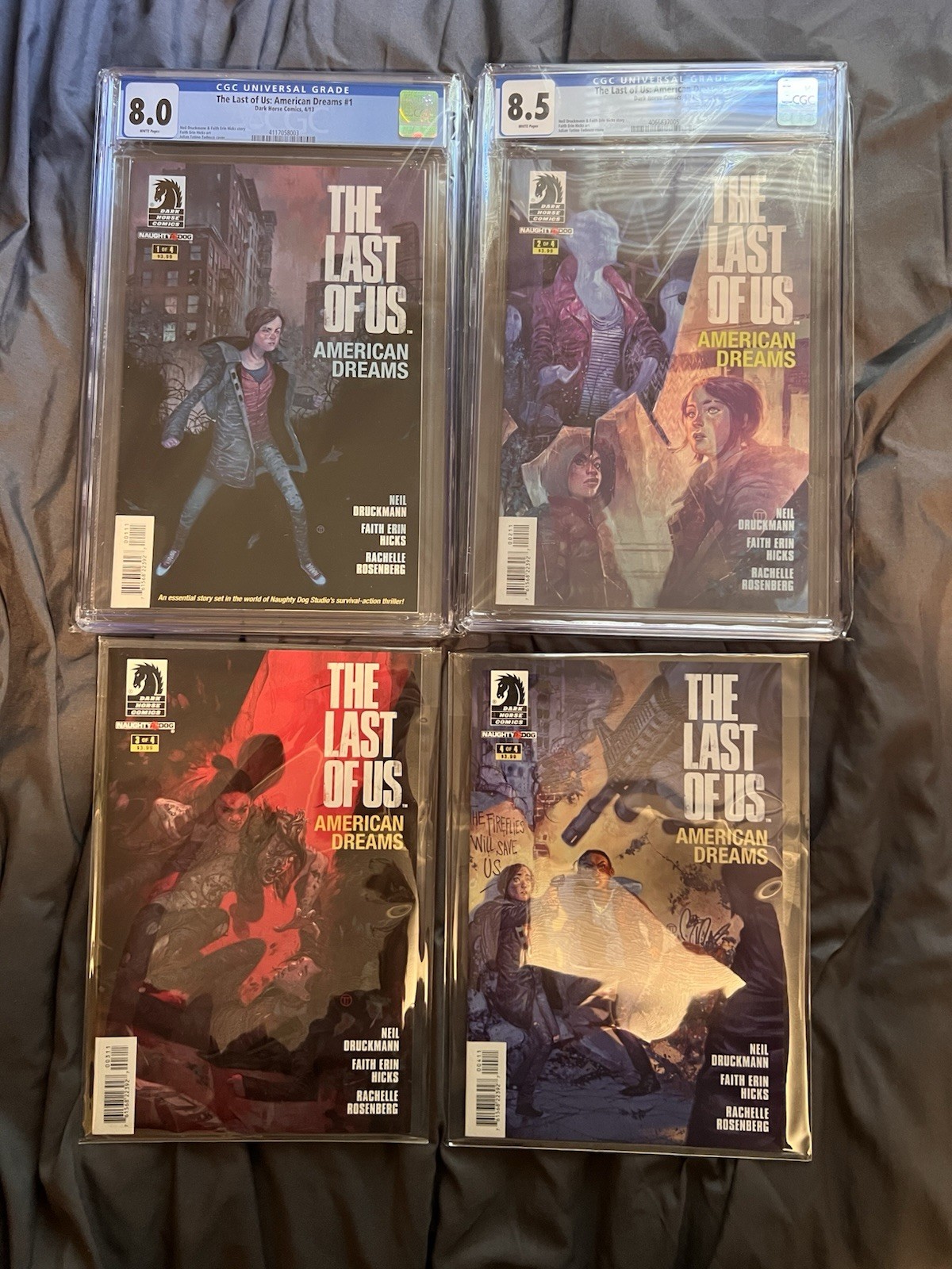 FIRST  PRINTS The Last of Us  American Dreams 1 2 3 4 Dark Horse 1,2 CGC