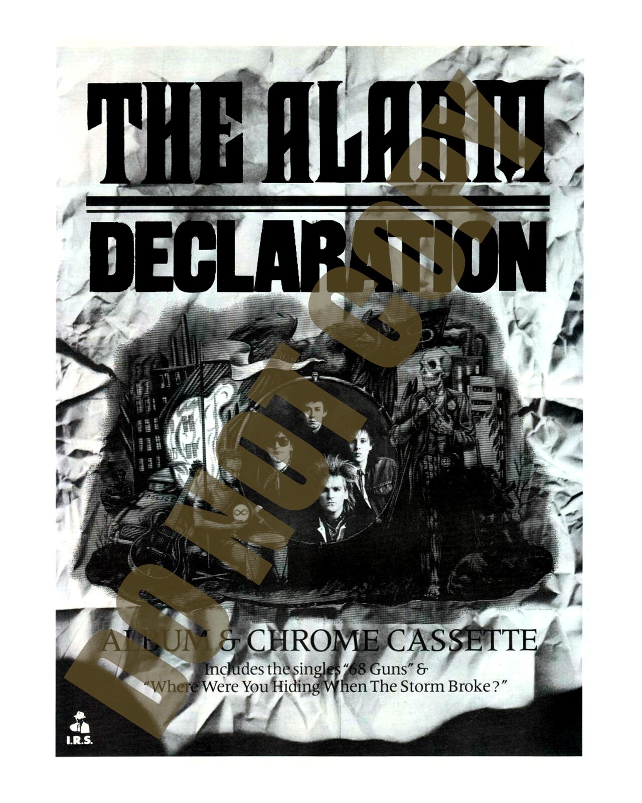 1984 The Alarm Declaration Album Magazine Promo Ad 8x10 Photo