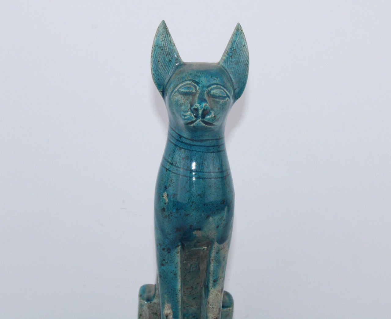 RARE ANCIENT EGYPTIAN ANTIQUE Bastet Statue of Old Egyptian Cat Bast EGYCOM