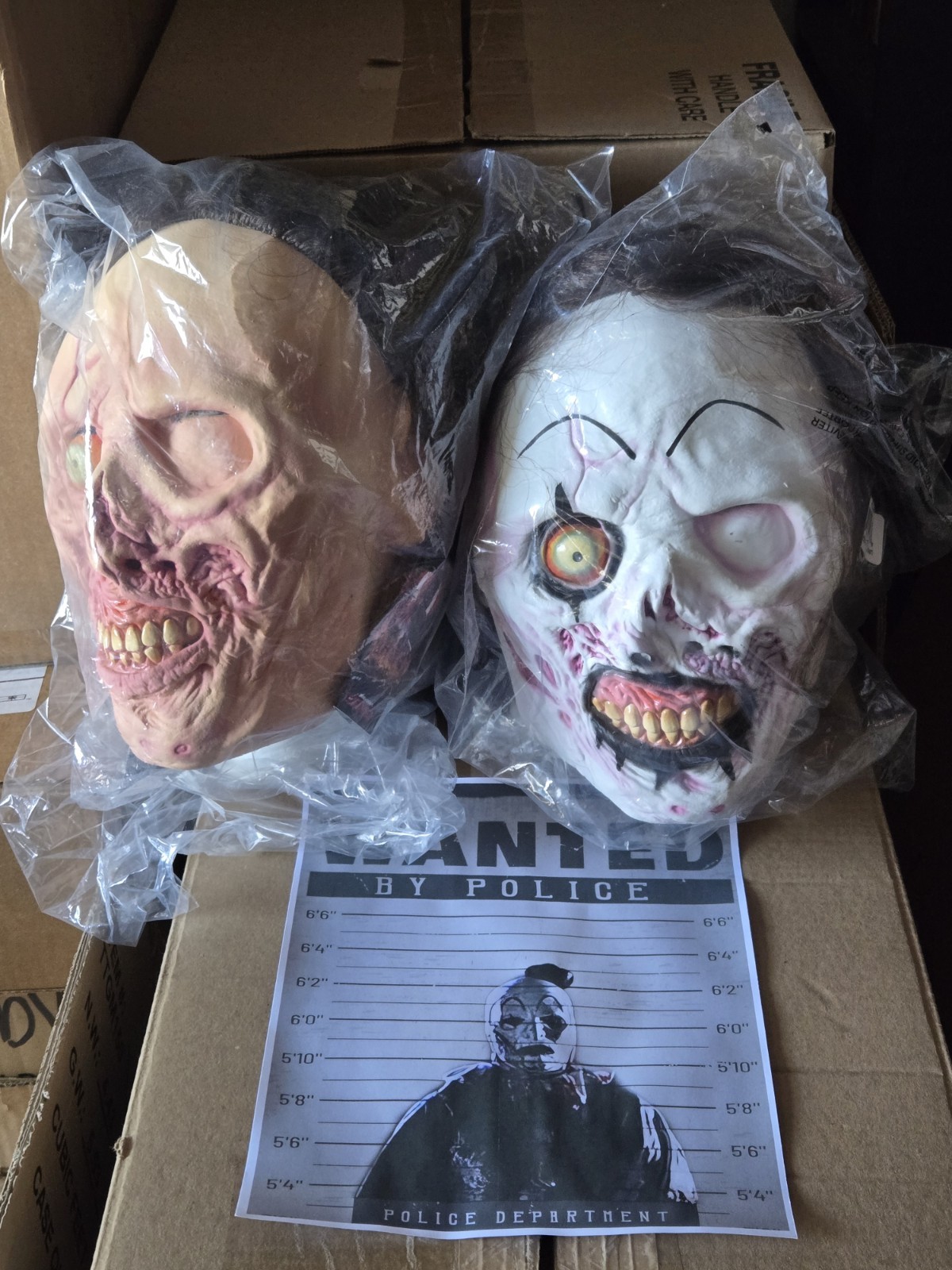 Official TERRIFIER 2 & 3 VICTORIA MASK SET w/BONUS PRINT Trick Or Treat Studios 