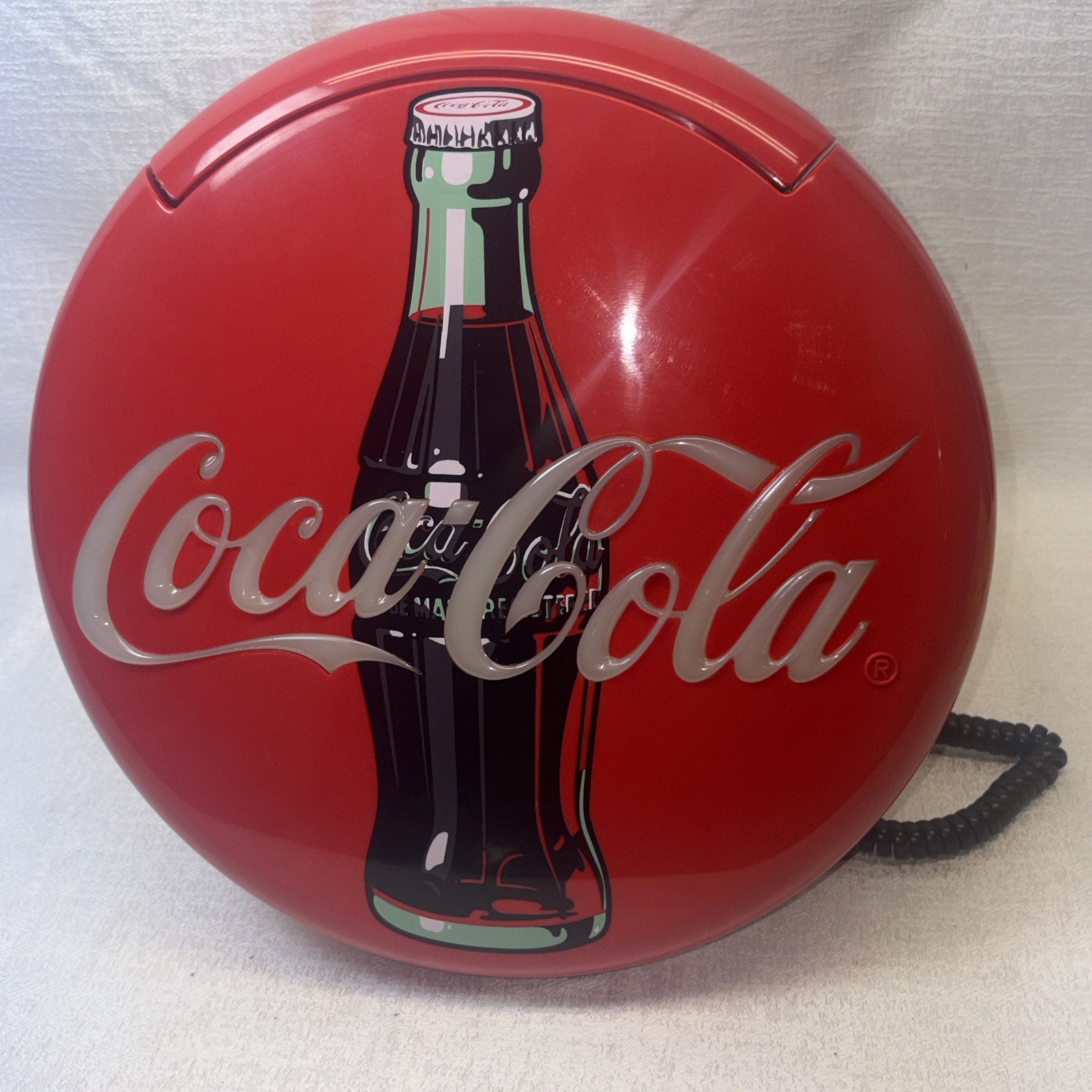 Vintage 1995 Coca-Cola Blinking Disc Telephone – Collection Piece