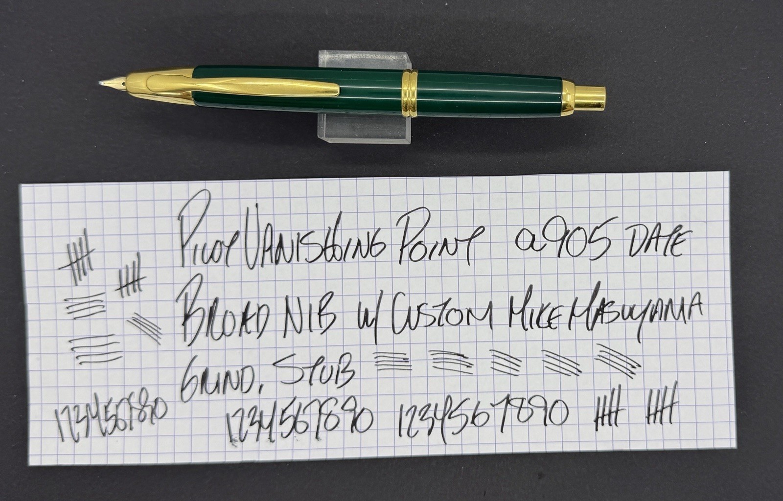2005 Pilot Capless / Vanishing Point 18k Custom Masuyama Broad Stub - Serviced