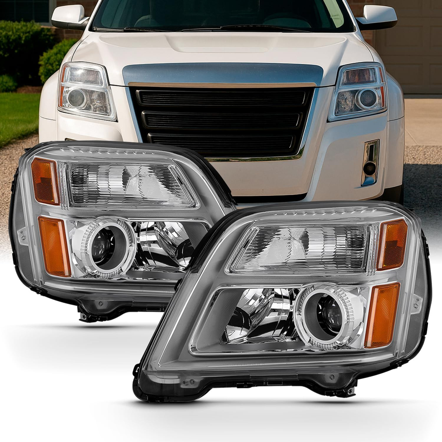 - Fits 2010-2015 GMC Terrain SUV [Halogen Type] Original Manufacturer Style Head