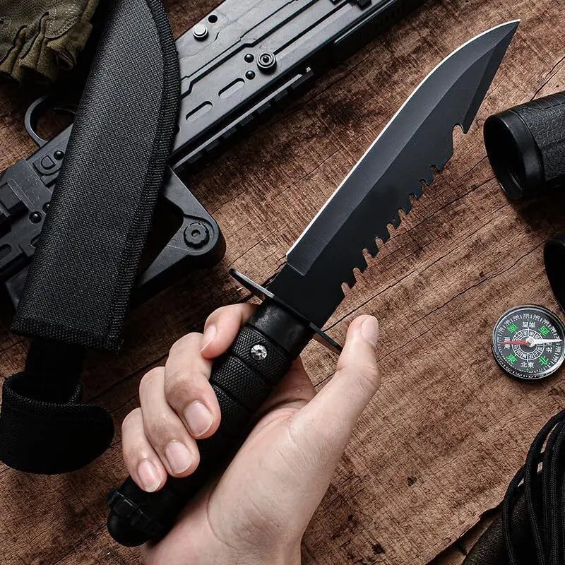 MILITARY Hunting TACTICAL FIXED BLADE SURVIVAL Army Knife