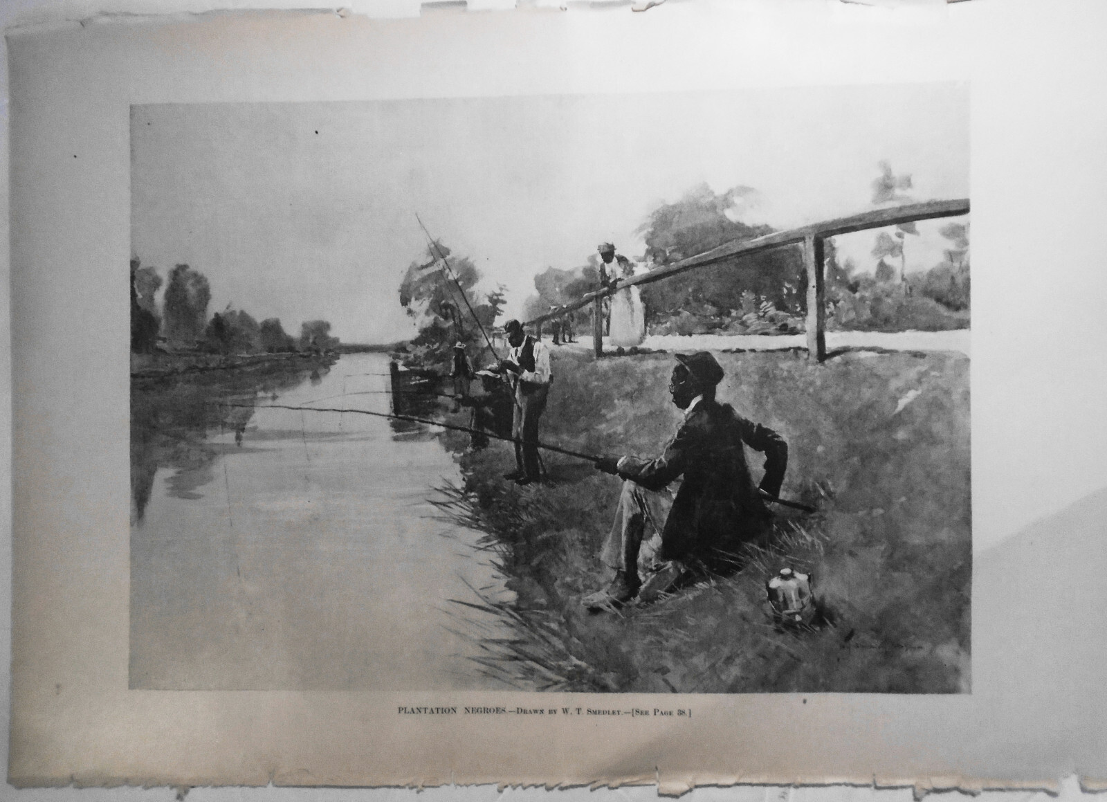 Plantation Negroes - drawn by W. T. Smedley.  Harper's Weekly,  January 14, 1893