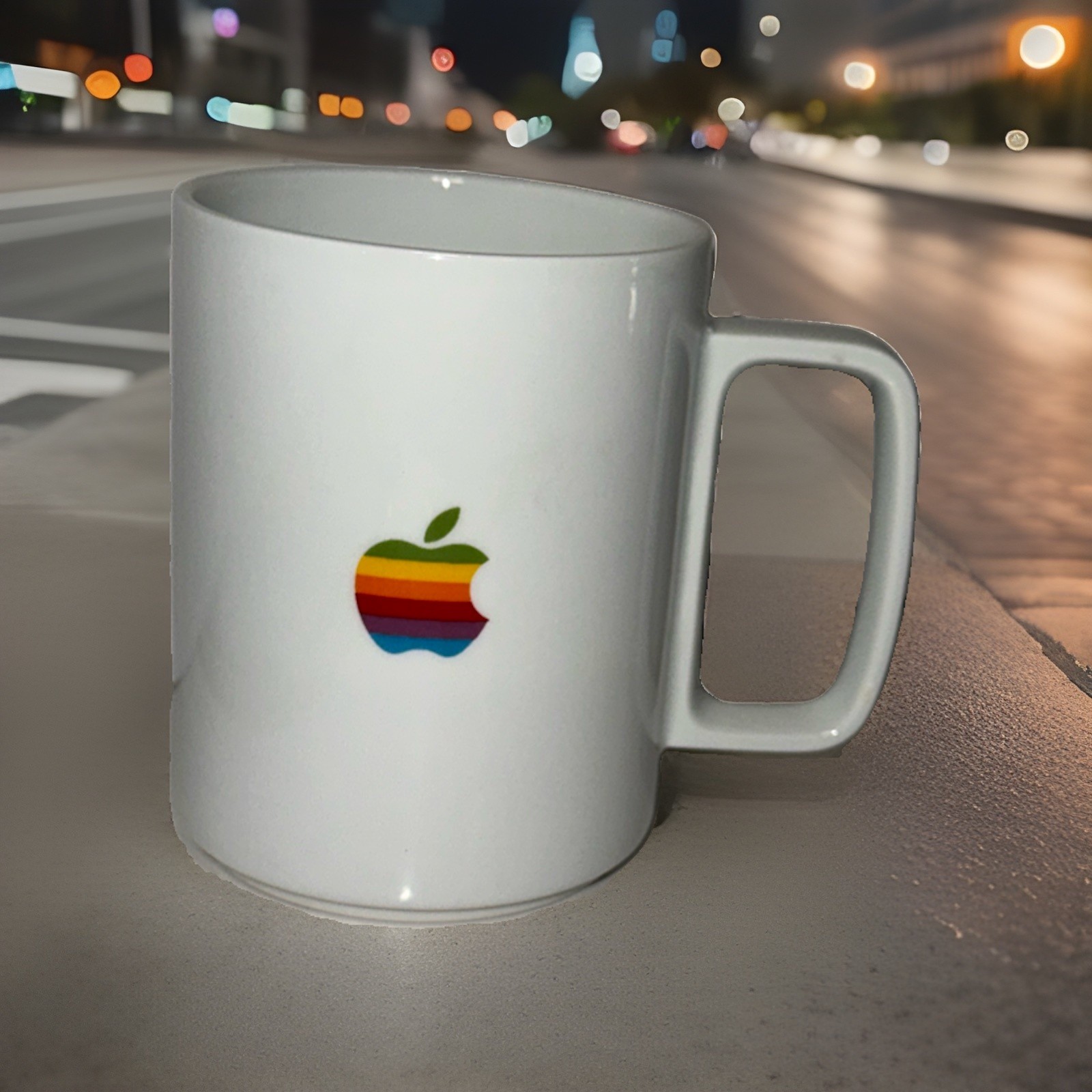 Limited Edition Hasami Apple Park, Infinite Loop, Rainbow Apple Logo Mug 