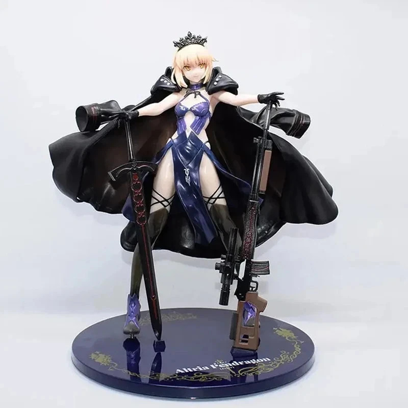 25cm Fate Stay Night Saber Alter Figure PVC Statue Model Toy Gift Decor