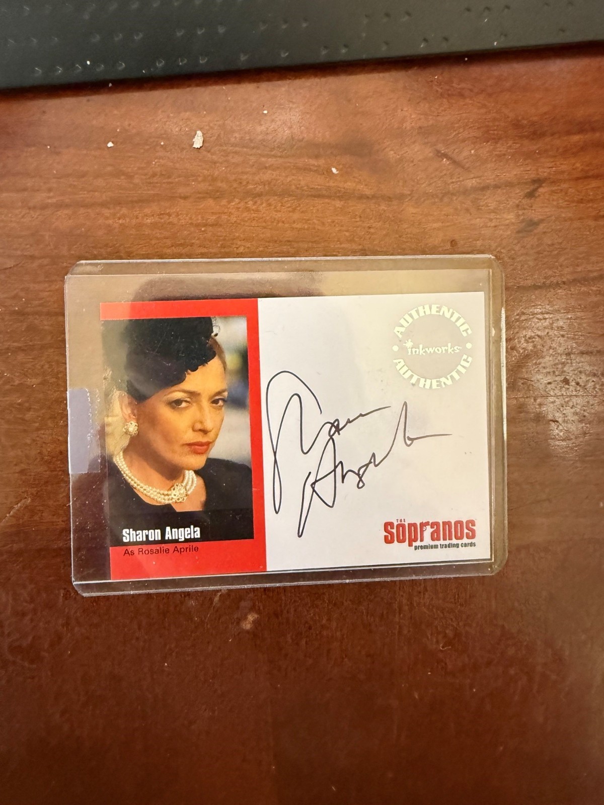 Signed Autograph Sopranos Card A-SA  Sharon Angela COA