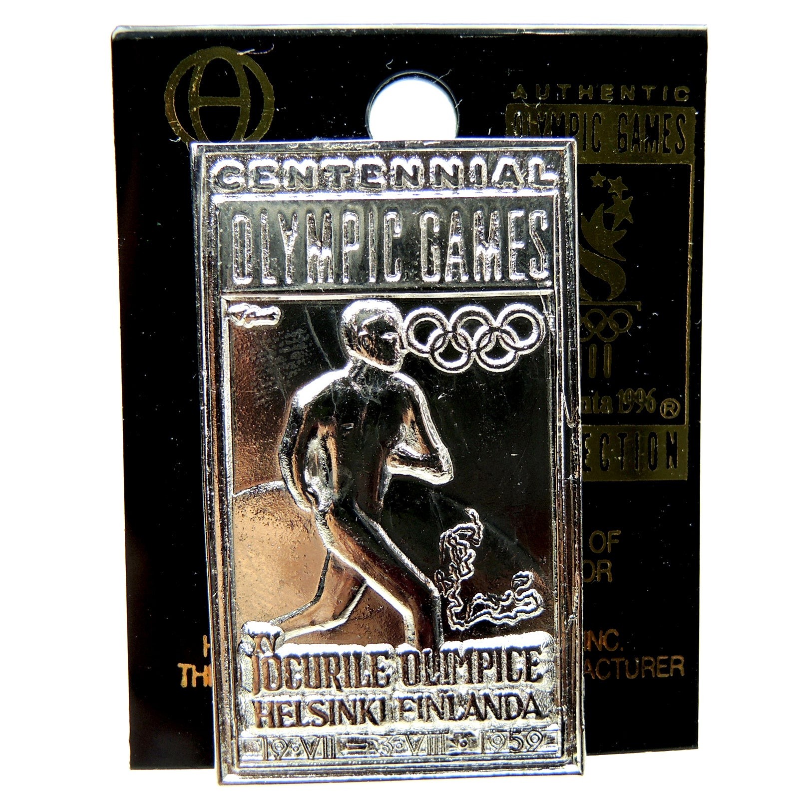 Atlanta 1996 Summer Olympic Games Helsinki Finland 1959 Lapel Pin
