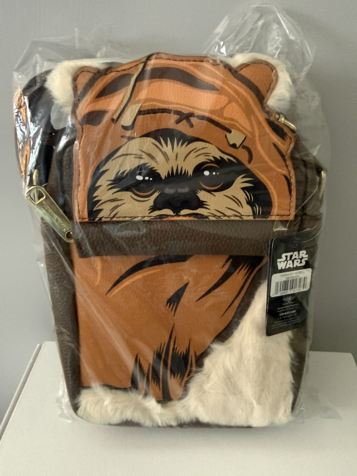 Loungefly Star Wars Wicket Ewok Faux Fur Crossbody Bag Purse NWT Rare Retired