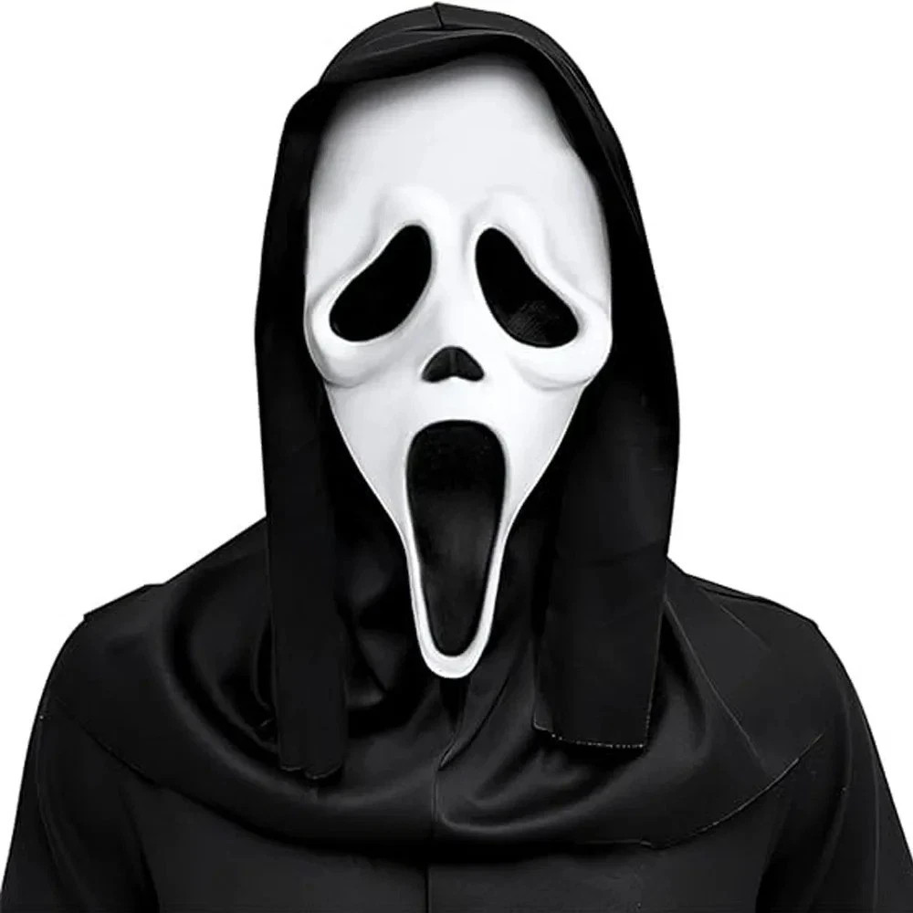 Scream Ghost Face Mask Halloween Horror Latex Mask Screamer Ghostface Masks