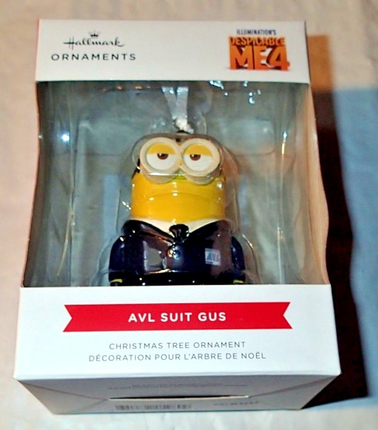 HALLMARK ORNAMENT ~ DISPICABLE ME 4 ~ MINIONS ~ AVL SUIT GUS ~ 2025 *NEW