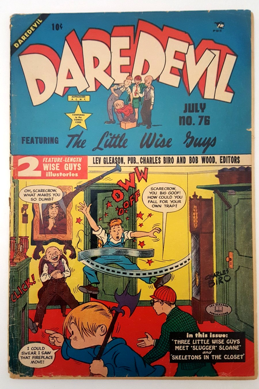Daredevil #76 1949 Gold Age Comic Biro Cover Greatest Illustories Classic