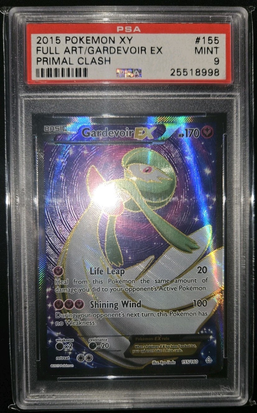 2015 POKEMON XY PRIMAL CLASH #155 FULL ART/GARDEVOIR EX PSA 9