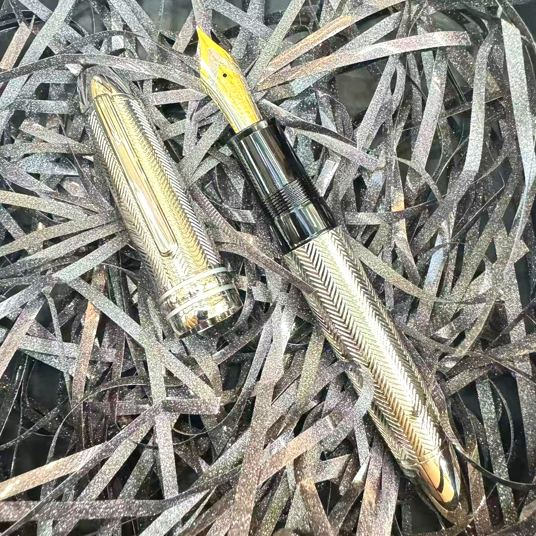 'Excellent++ MONTBLANC Meisterstück 149 LeGrand Solitaire Silver Barley'