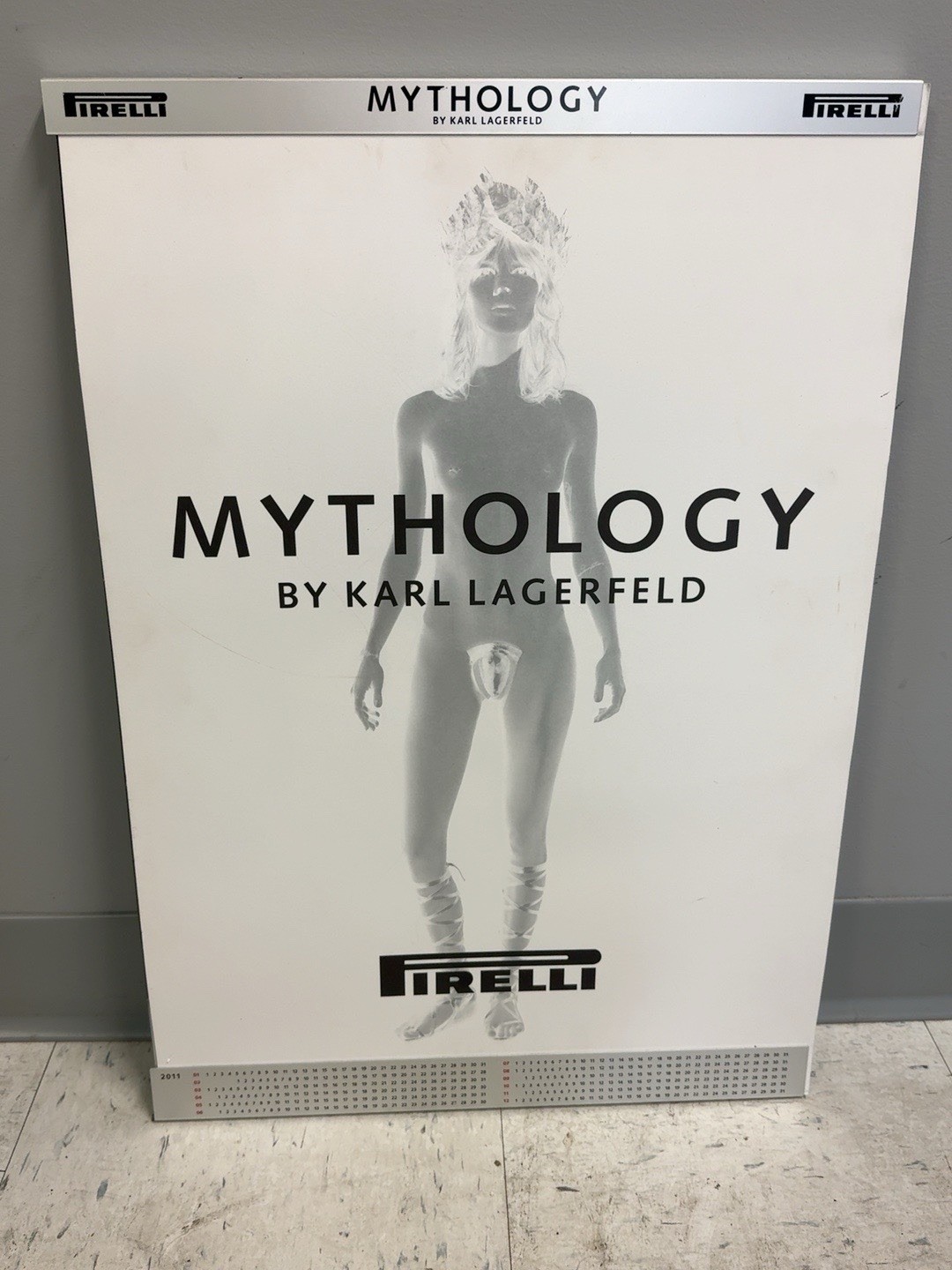 2011 Pirelli Calendar Mythology Karl Lagerfeld Original Wall Display