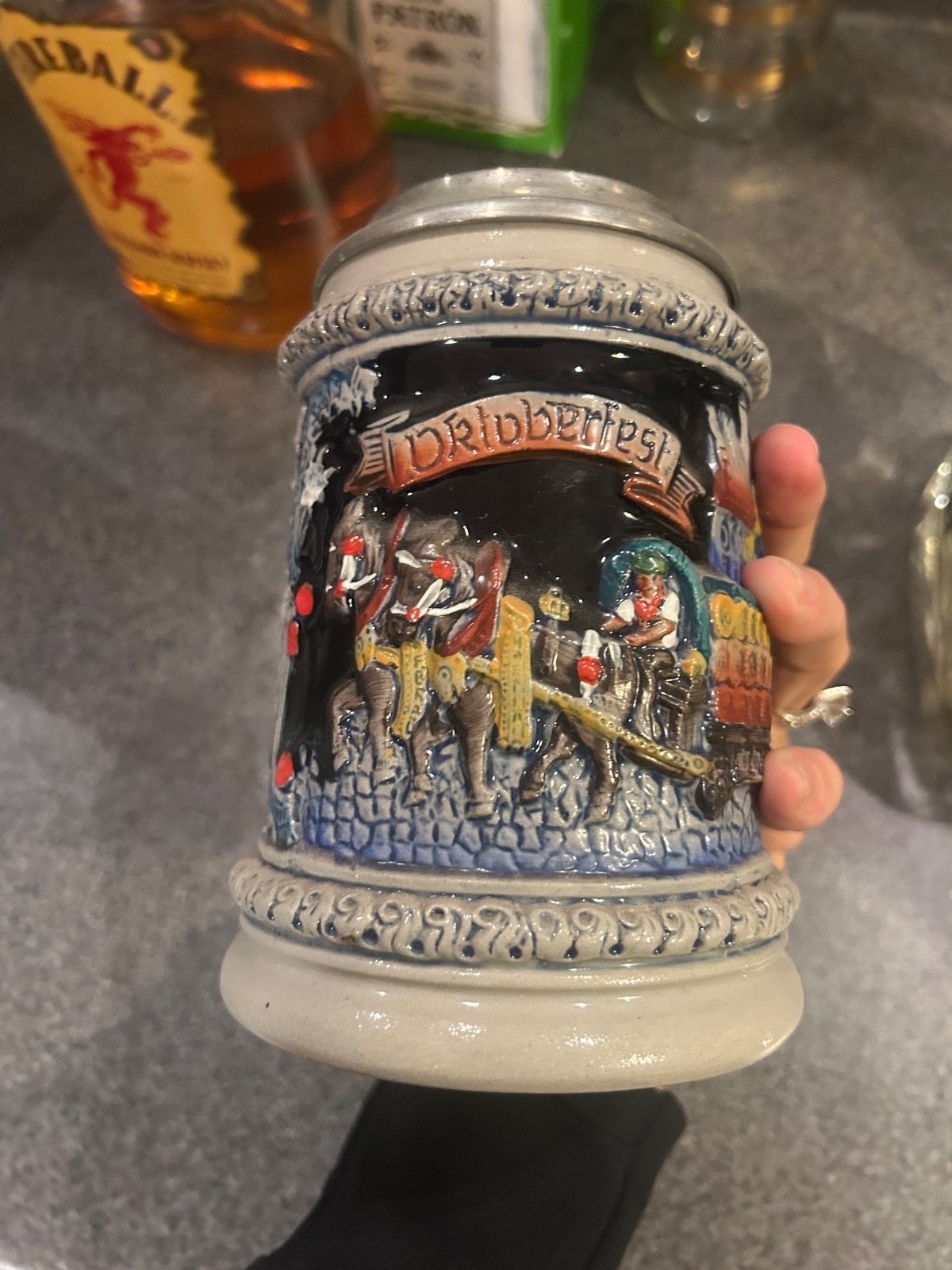 German Beer Stein Munich Hofbräuhaus München E. Bay