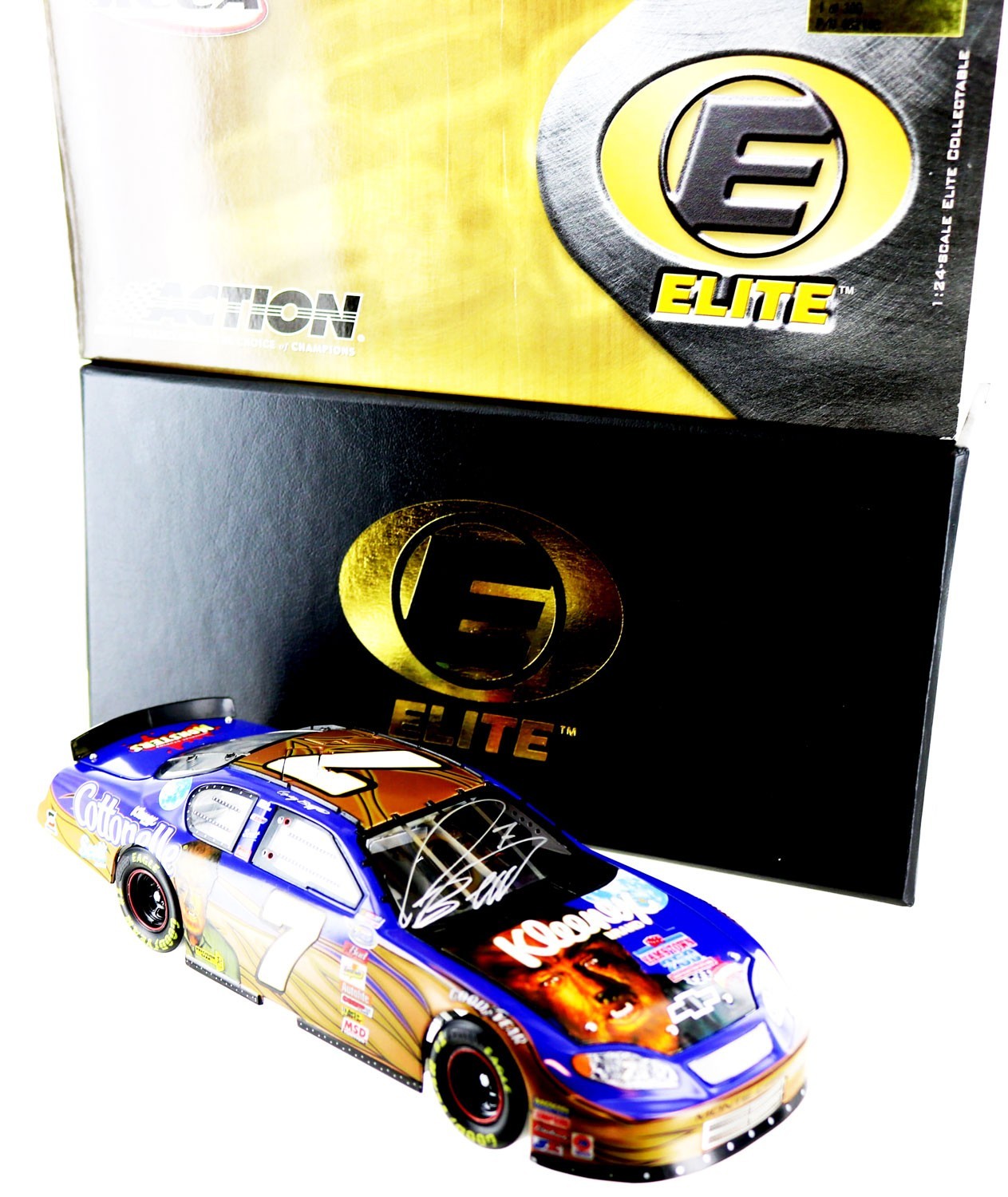 Greg Biffle #7 Kleenex . Monsters 2003 Monte Carlo Elite. Autographed.