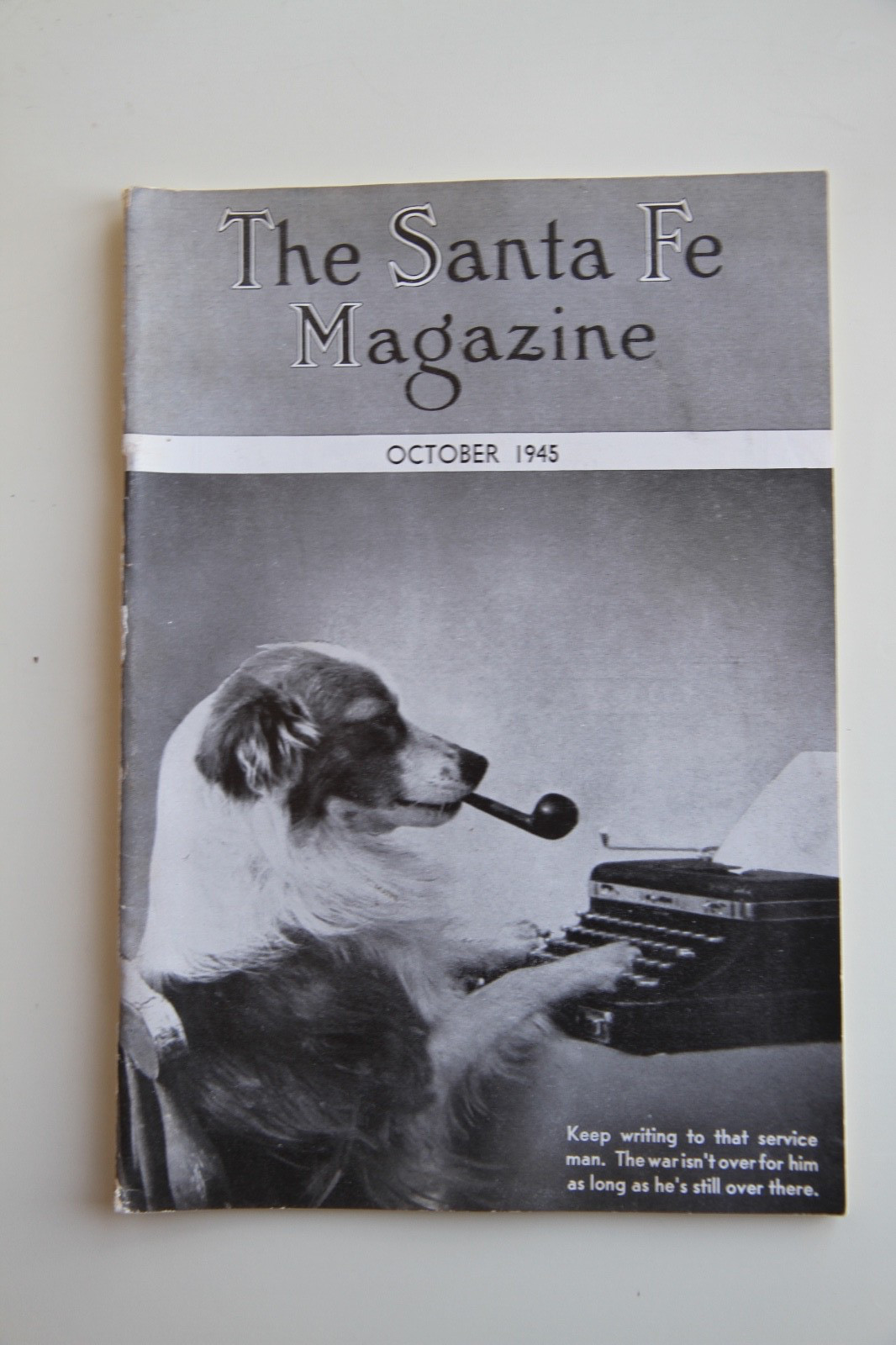 October 1945 Santa Fe Magazine, AT&SF Railroad Employee Magazine