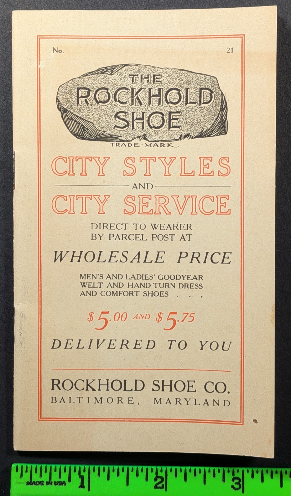 Antique 1920/30s Rockhold Shoe Graphic 32 PG Catalog Baltimore