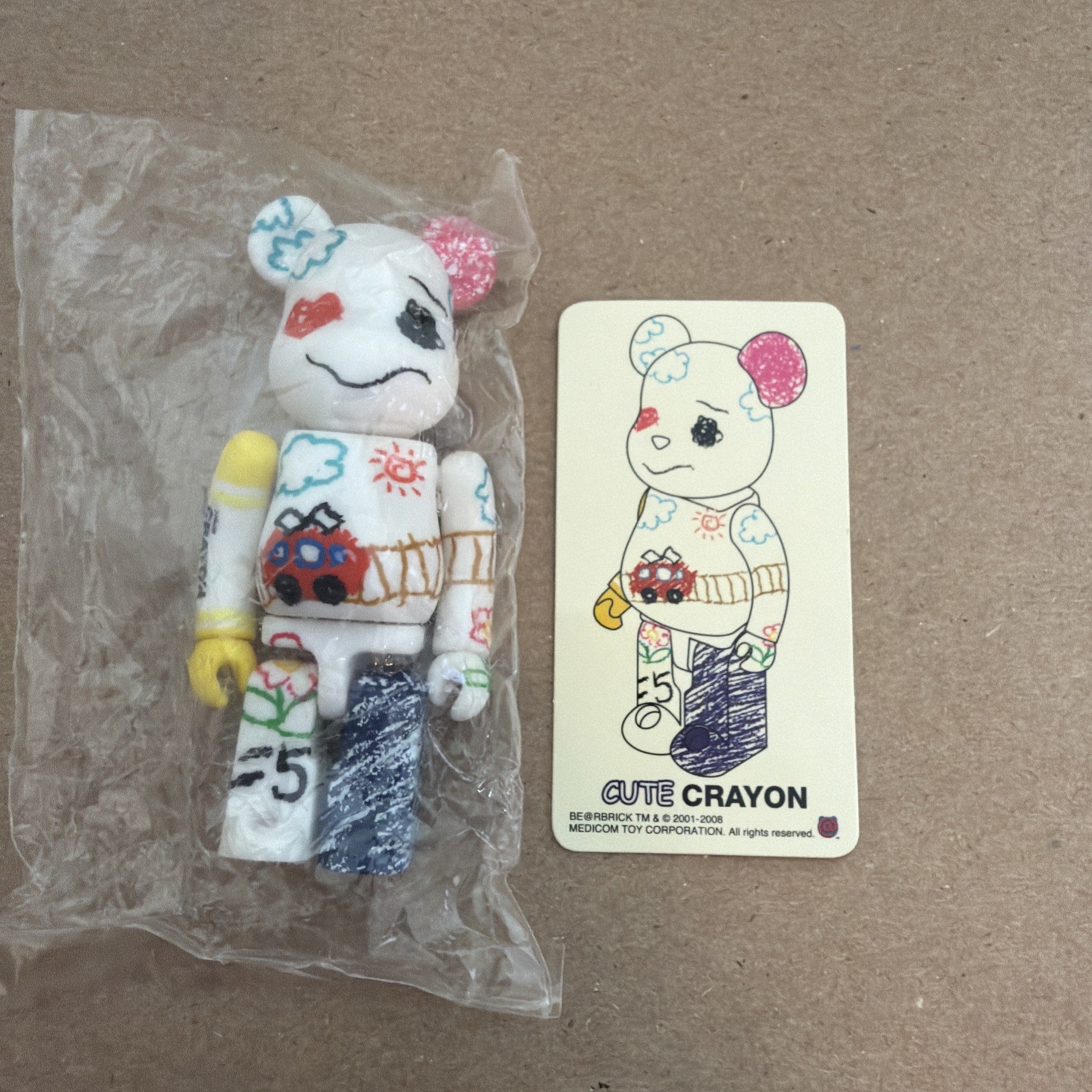 Medicom Toy Bearbrick Series 17 S17 Cute Crayon 100% Be@rbrick US Seller