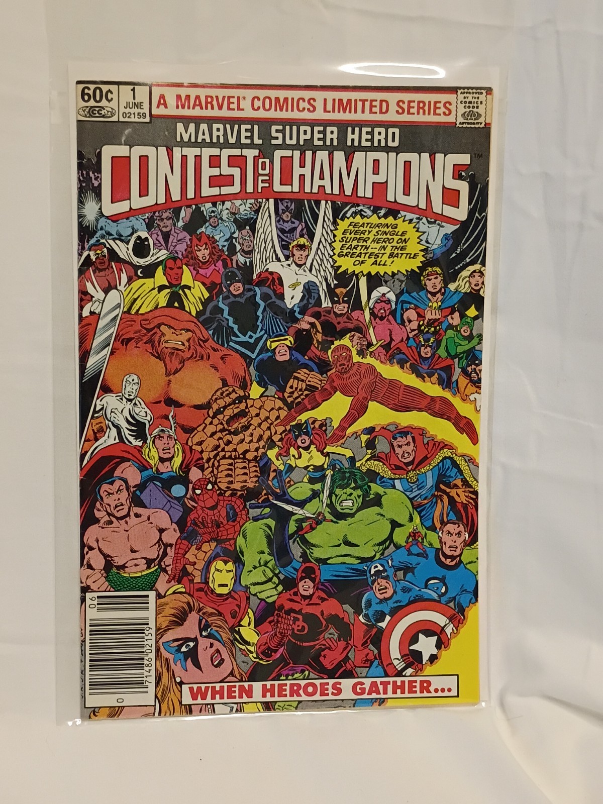 Marvel Super Hero Contest of Champions #1 (June 1982) NEWSSTAND Variant