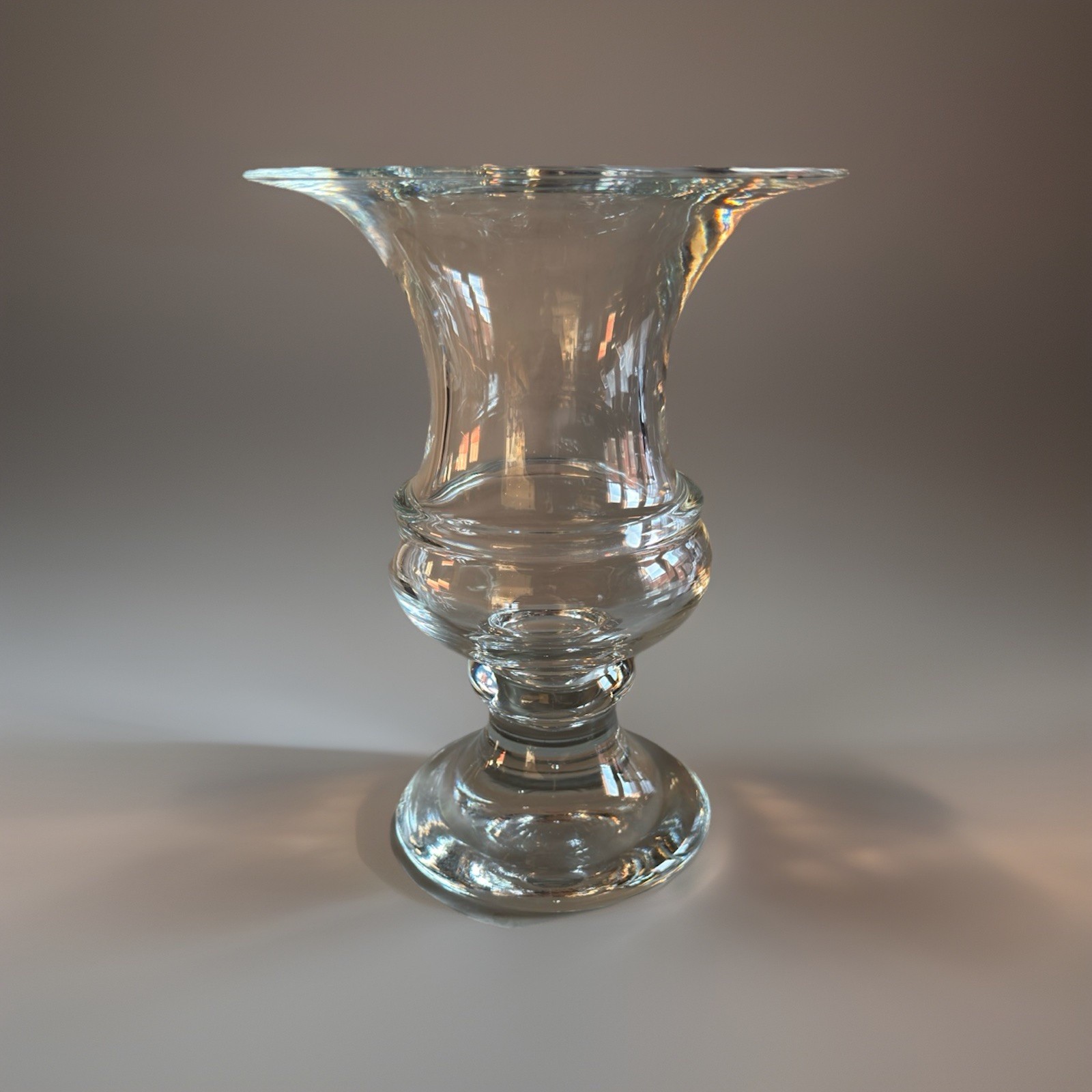 Vintage Medici Shaped Glass Vase, 9”