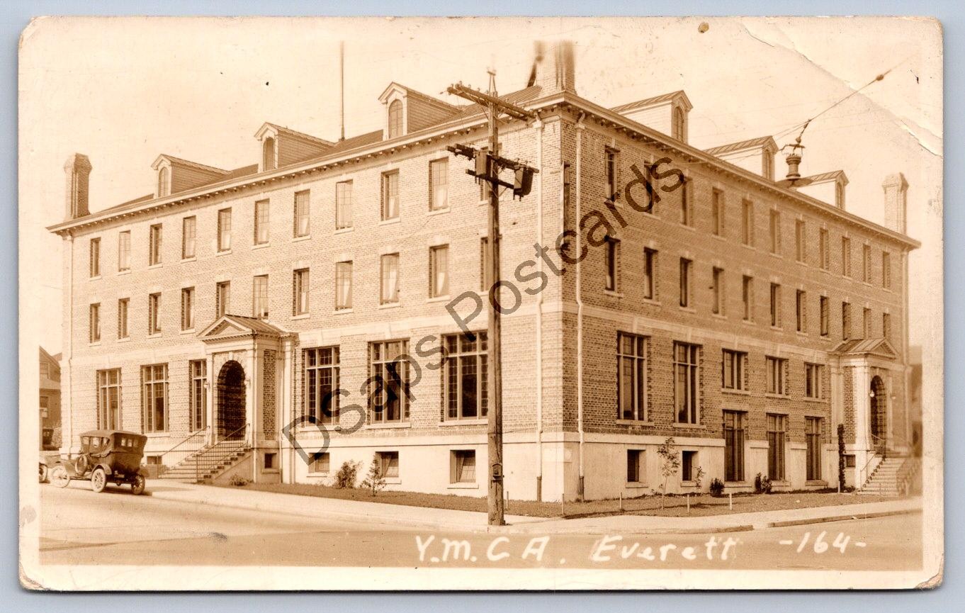K65/ Everett Washington RPPC Postcard c20s YMCA Building 56