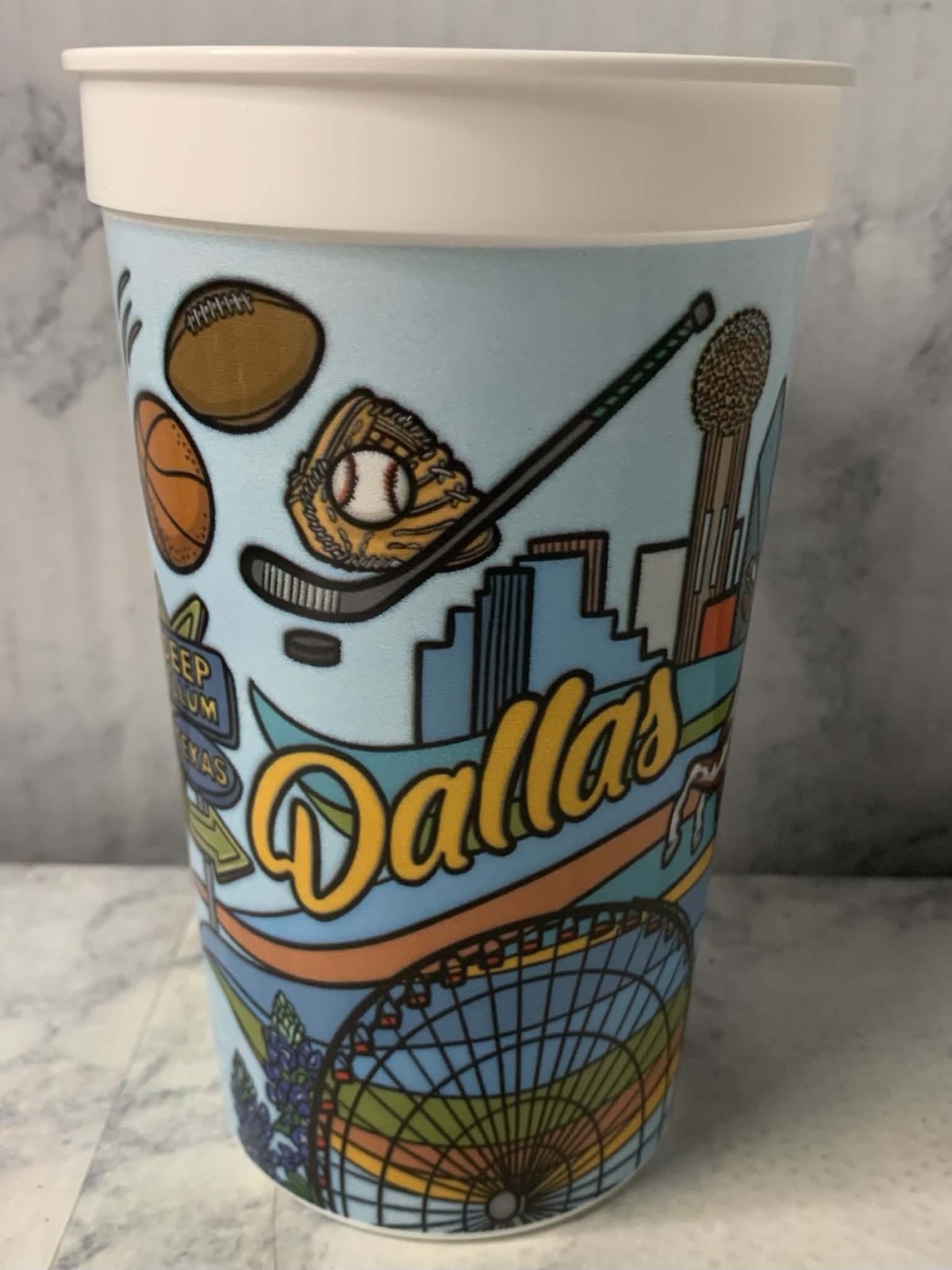 McDonald\'s Dallas Fort Worth Texas Meal  Souvenir Plastic Cup 