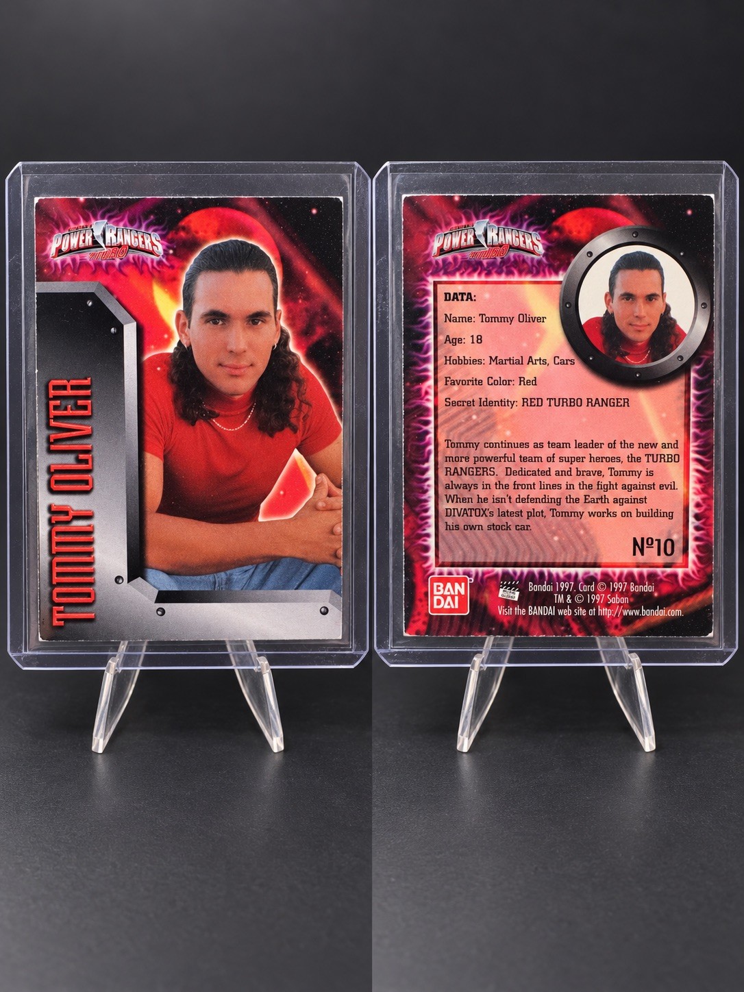 1997 Power Rangers Turbo Trading Cards Bandai Tommy Oliver No 10