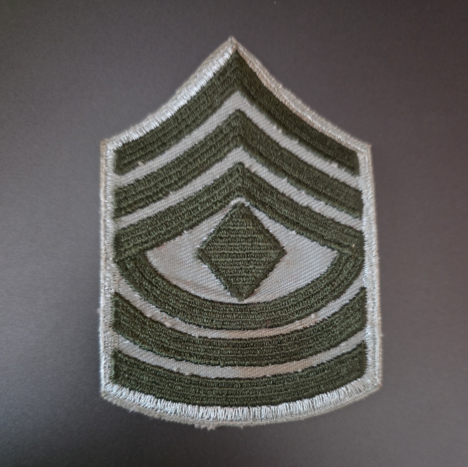 USMC Marine Corps First Sergeant Chevron Patch ~ Small ~ NOS USA